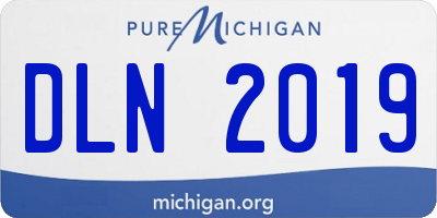 MI license plate DLN2019