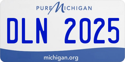 MI license plate DLN2025