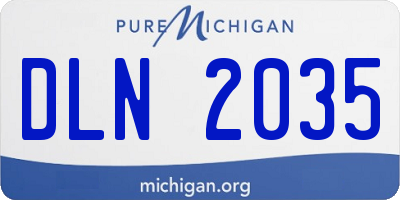 MI license plate DLN2035