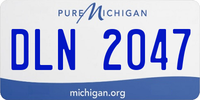 MI license plate DLN2047