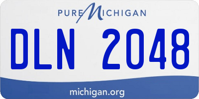 MI license plate DLN2048