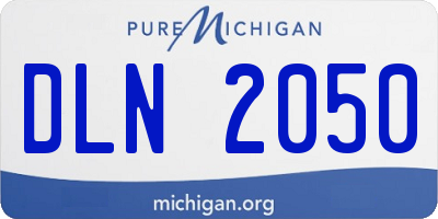 MI license plate DLN2050