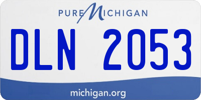 MI license plate DLN2053