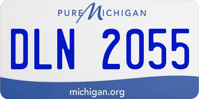 MI license plate DLN2055