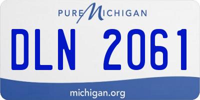 MI license plate DLN2061