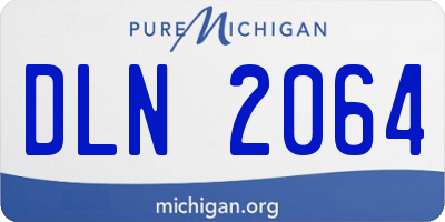 MI license plate DLN2064