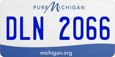 MI license plate DLN2066