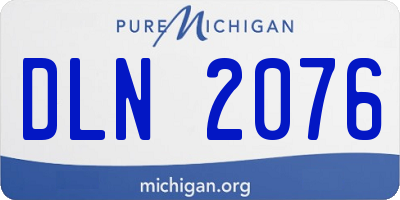 MI license plate DLN2076