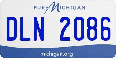 MI license plate DLN2086