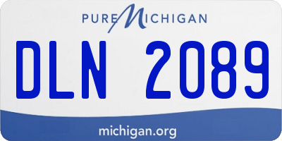 MI license plate DLN2089