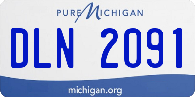 MI license plate DLN2091