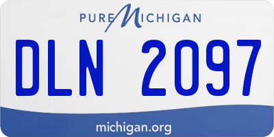 MI license plate DLN2097