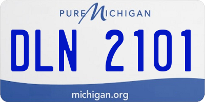 MI license plate DLN2101