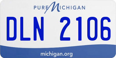 MI license plate DLN2106