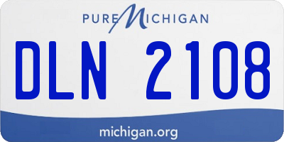 MI license plate DLN2108