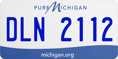 MI license plate DLN2112