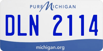 MI license plate DLN2114