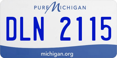 MI license plate DLN2115