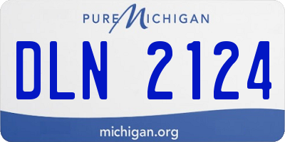 MI license plate DLN2124