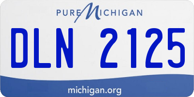 MI license plate DLN2125