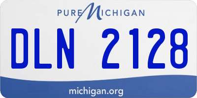 MI license plate DLN2128