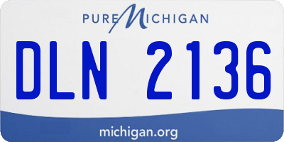 MI license plate DLN2136