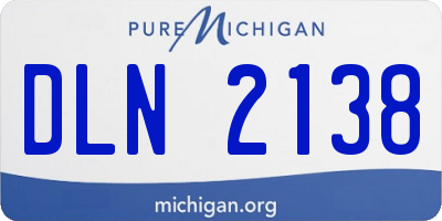 MI license plate DLN2138