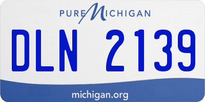 MI license plate DLN2139