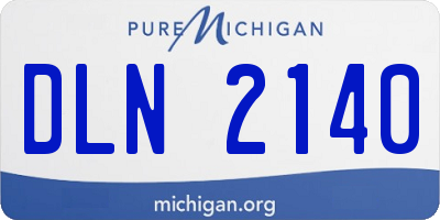 MI license plate DLN2140