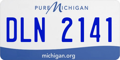 MI license plate DLN2141