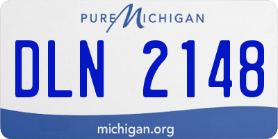 MI license plate DLN2148