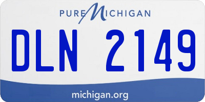 MI license plate DLN2149