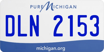 MI license plate DLN2153