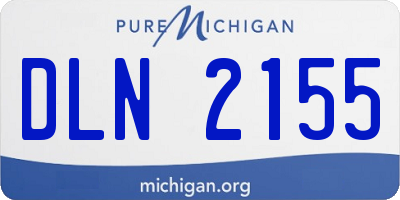 MI license plate DLN2155