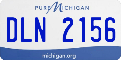 MI license plate DLN2156