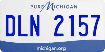 MI license plate DLN2157