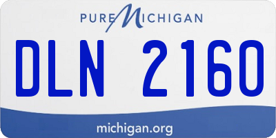 MI license plate DLN2160