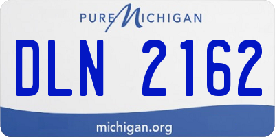 MI license plate DLN2162