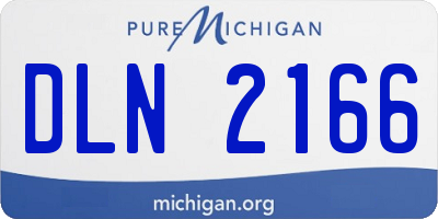 MI license plate DLN2166