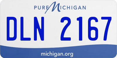 MI license plate DLN2167
