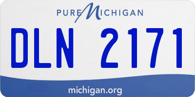 MI license plate DLN2171
