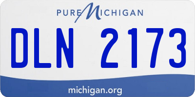 MI license plate DLN2173