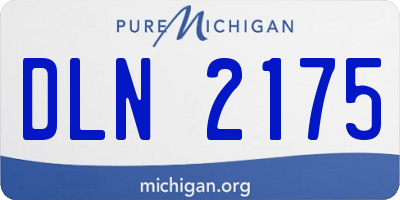 MI license plate DLN2175