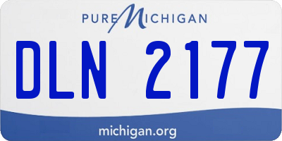 MI license plate DLN2177