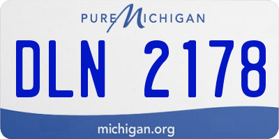 MI license plate DLN2178