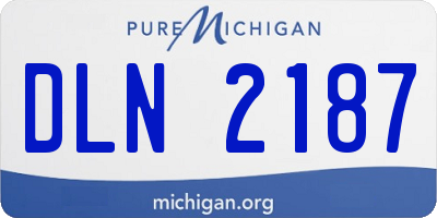 MI license plate DLN2187