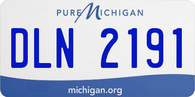 MI license plate DLN2191