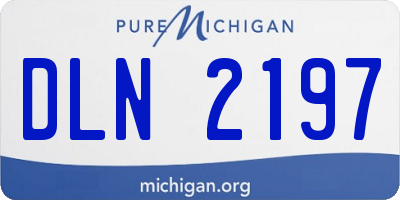 MI license plate DLN2197