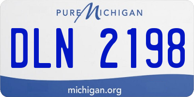 MI license plate DLN2198