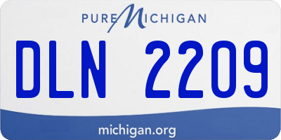 MI license plate DLN2209